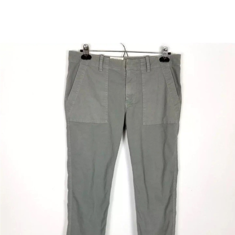 Nili Lotan Women's Jenna Crop Pants Sz 6 Green Casual 
Waist 16" Inseam 26 1/2"